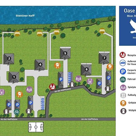 Terrassenwohnung "Haffparadies" - Oase Am Haff Garz  Εξωτερικό φωτογραφία